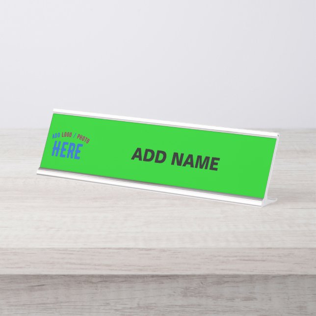 PLACA DE MESA NA MODA MODERNO PERSONALIZADO VERDE LIMÃO VERIFICA (Frente)