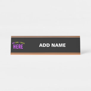 PLACA DE MESA NA MODA MODERNO PERSONALIZÁVEL NEGRO VERIFICADO CO