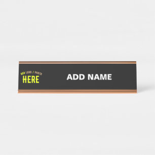 PLACA DE MESA NA MODA MODERNO PERSONALIZÁVEL NEGRO VERIFICADO CO