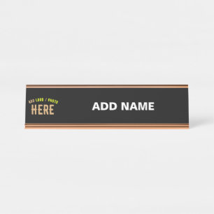 PLACA DE MESA NA MODA MODERNO PERSONALIZÁVEL NEGRO VERIFICADO CO