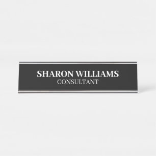 Placa De Mesa Na moda Professional Black White - Mesa Minimizada
