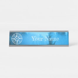 Placa De Mesa Névoa emblem monograma em estrela de pântano