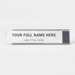 Placa De Mesa Nome e posição personalizados elegantes