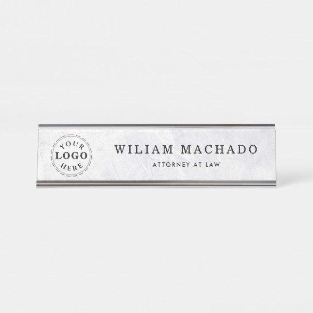 Placa De Mesa NomePlaca de Fins de Marble Profissional para Advo (Frente)