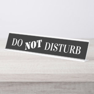Placa De Mesa Office Professional Não DIsturb SIgns