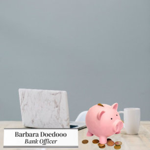 Placa De Mesa Oficial do Banco White