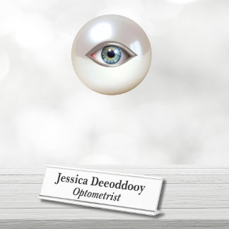 Placa De Mesa Optometrista Branco