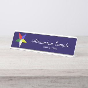 Placa De Mesa Ordem Da Estrela Oriental (Wavy)