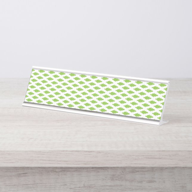 Placa De Mesa Padrão Verde Acadêmico para o Sucesso (Frente)