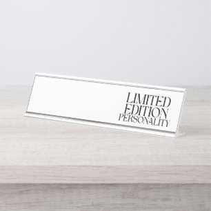 Placa De Mesa Personalidade de Edição Limitada Tipografia Sarcás