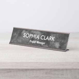 Placa De Mesa Personalização de luxo mínimo de cor branca