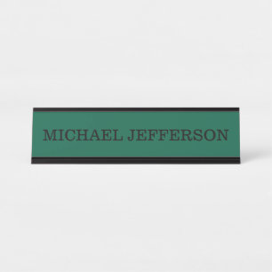 Placa De Mesa Personalização Personalizada de Cor Verde Chave Si