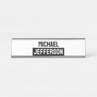 Personalizado Personalizado Preto Branco Simples E