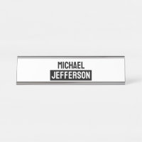 Personalizado Personalizado Preto Branco Simples E