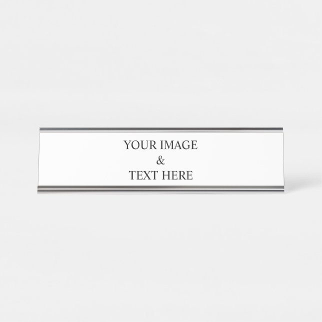Placa De Mesa Personalizado Personalize Sua Própria Foto & Texto (Frente)