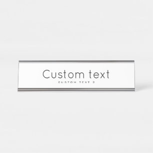 Placa De Mesa Personalizar 2" x 8"