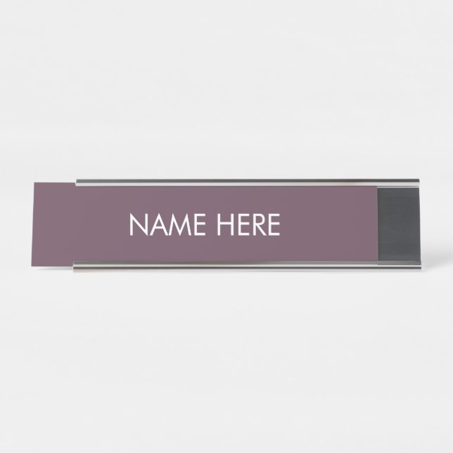 Placa De Mesa personalizar, alterar o nome da planta de texto br (Frente)