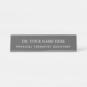 Placa De Mesa Personalizar Assistente de Terapêutica Física, P