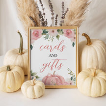 Placa de Mesa Pink Pumpkin Cards & Gifts 8x10