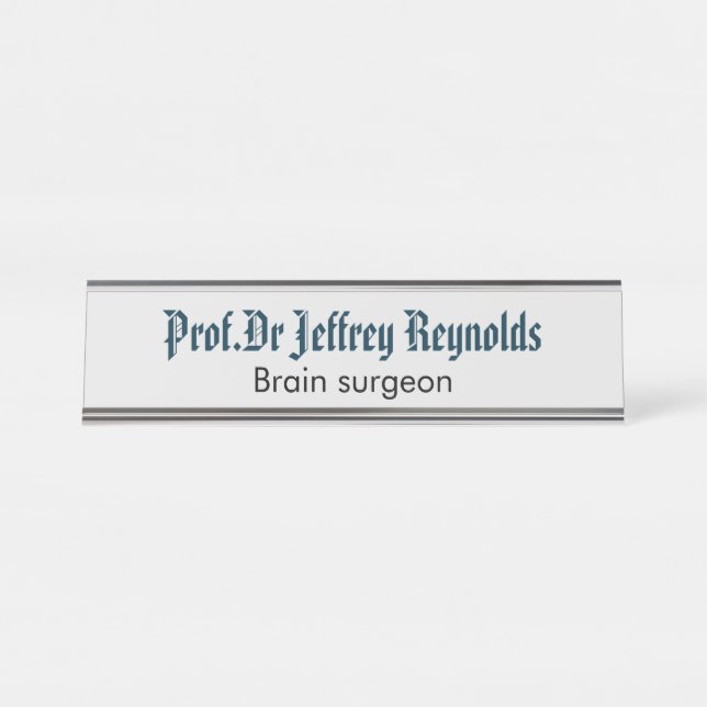 Placa De Mesa Placa conhecida do sinal da porta (Frente)