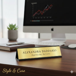 Placa De Mesa Placa de Nome Profissional Personalizada - Nome e 