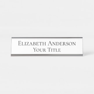 Placa De Mesa Placa de Nomes Brancos para Mulheres