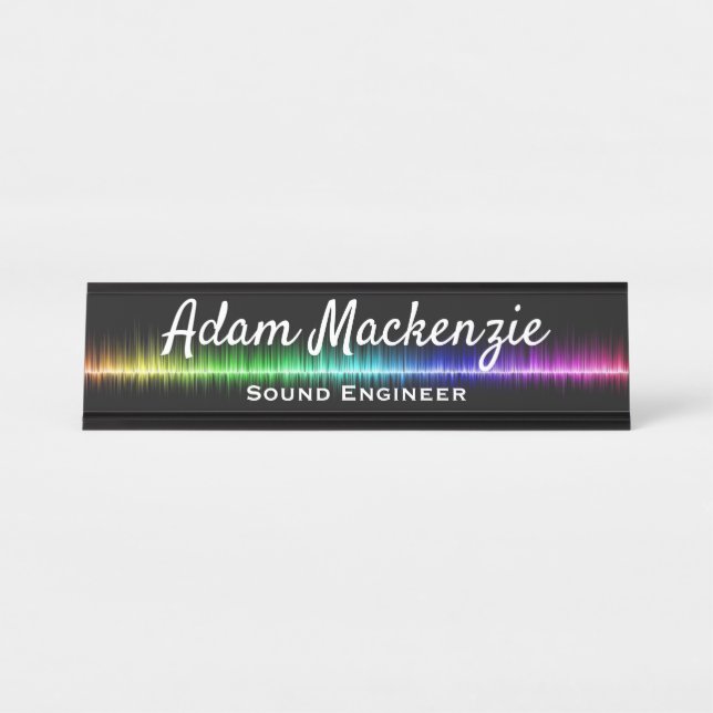 Placa De Mesa Placas de Identificação para Mesa de Escritório Ar (Frente)