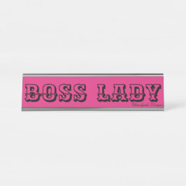PLACA DE MESA PLACAS DE NOME DA MESA DO BOSS LADY