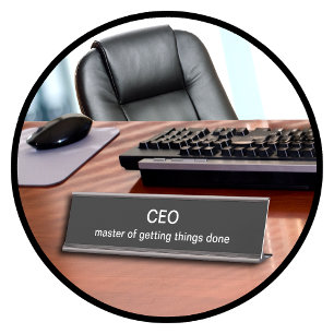 Placa De Mesa Placas de nome de mesa de CEO engraçadas