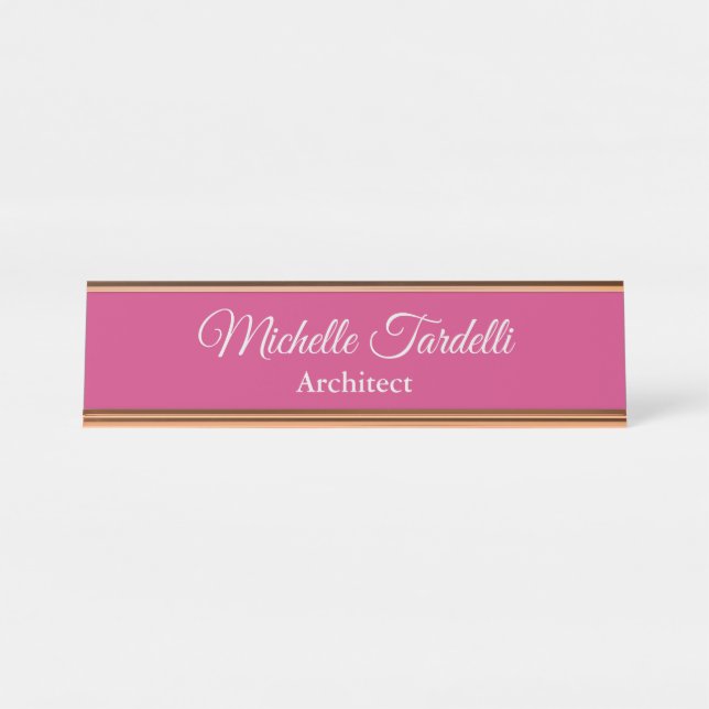 Placa De Mesa Planilha feminina moderna minimalista elegante úni (Frente)