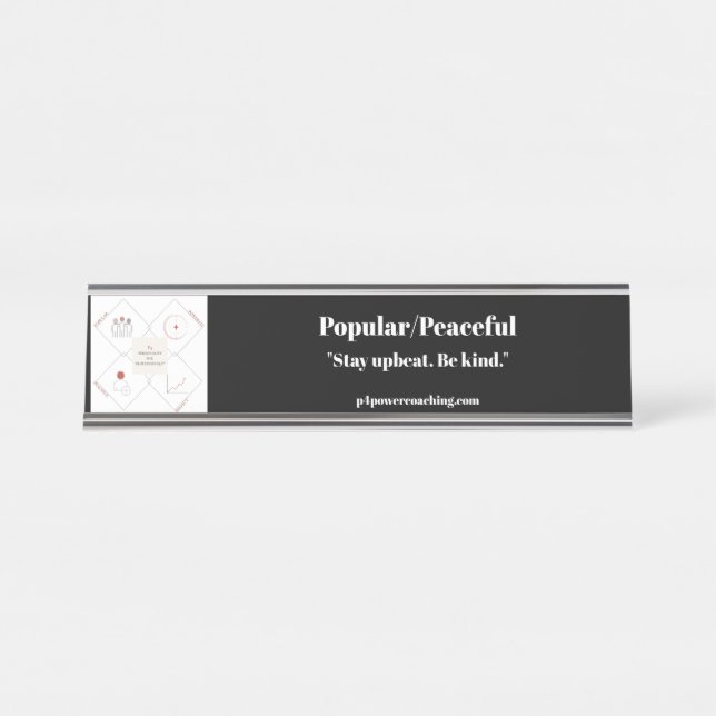 Placa de Mesa Prata Popular/ Pacífico (Frente)