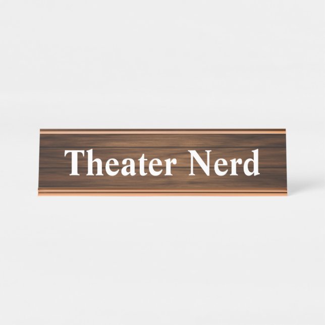 Placa De Mesa Presente Personalizado Engraçado para Nerd de Teat (Frente)
