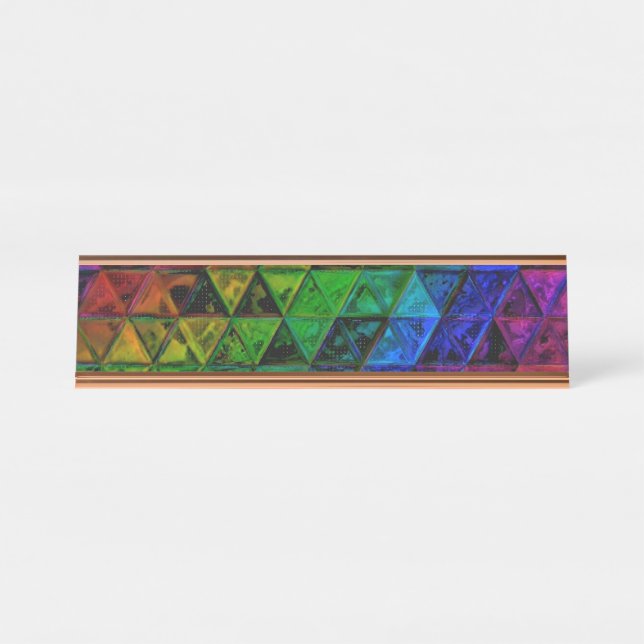 Placa De Mesa Pride Glass (Frente)