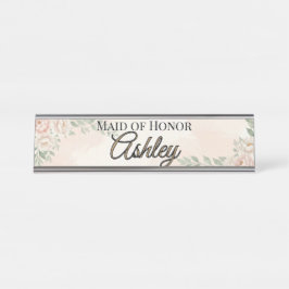 Placa De Mesa 🌸 PRIMAVERA — “Jardim Etéreo” Dama de Honra