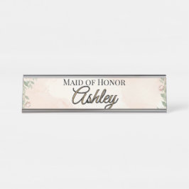 Placa De Mesa 🌸 PRIMAVERA — “Jardim Etéreo” Dama de Honra