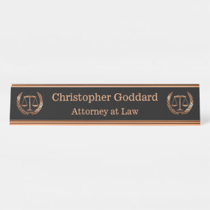 Placa De Mesa Procurador-Geral da Justiça Rosa Dourado