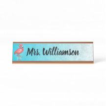 Professora Educadora Pink Flamingo Blue