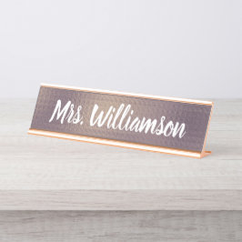 Placa De Mesa Professora em Monograma