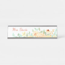 Professores bonito Floral Personalizados para Pres