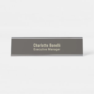 Placa De Mesa Profissional Minimalista Moderno Simples