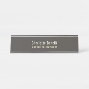 Placa De Mesa Profissional Minimalista Moderno Simples