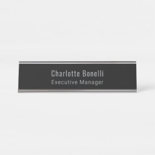 Placa De Mesa Profissional Minimalista Moderno Simples