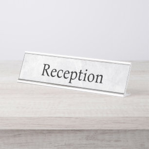 Placa De Mesa Recepção profissional de escritório