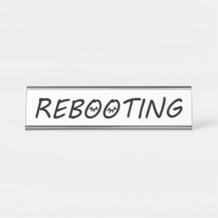 PLACA DE MESA "REINICIALIZAÇÃO"