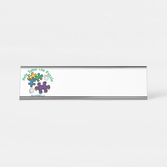 Placa De Mesa Resolva o Quebra-cabeça (Frente)