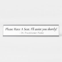 Respeitável "Por Favor Tenha Um Lugar" + Nome