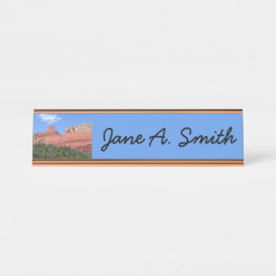 Placa De Mesa Rocha Steamboat em Sedona Arizona Fotografia