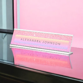 Placa De Mesa Rosa Púrpura Brilhante Girassol Moderno