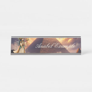 Placa De Mesa Sacerdotisa Celestial da Pirâmide Dourada.