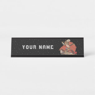 Placa De Mesa Samurai Warrior Vintage - Arte Japonesa